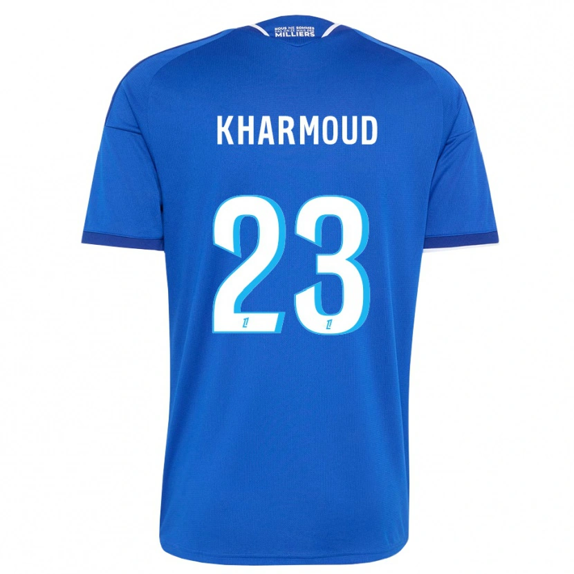 Danxen Homem Camisola Rayan Kharmoud #23 Azul Real Branco Principal 2026/27 Camisa