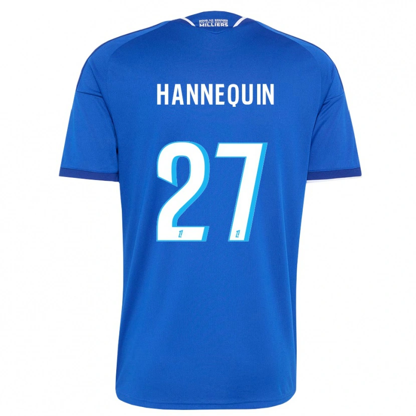 Danxen Homem Camisola Laurine Hannequin #27 Azul Real Branco Principal 2026/27 Camisa