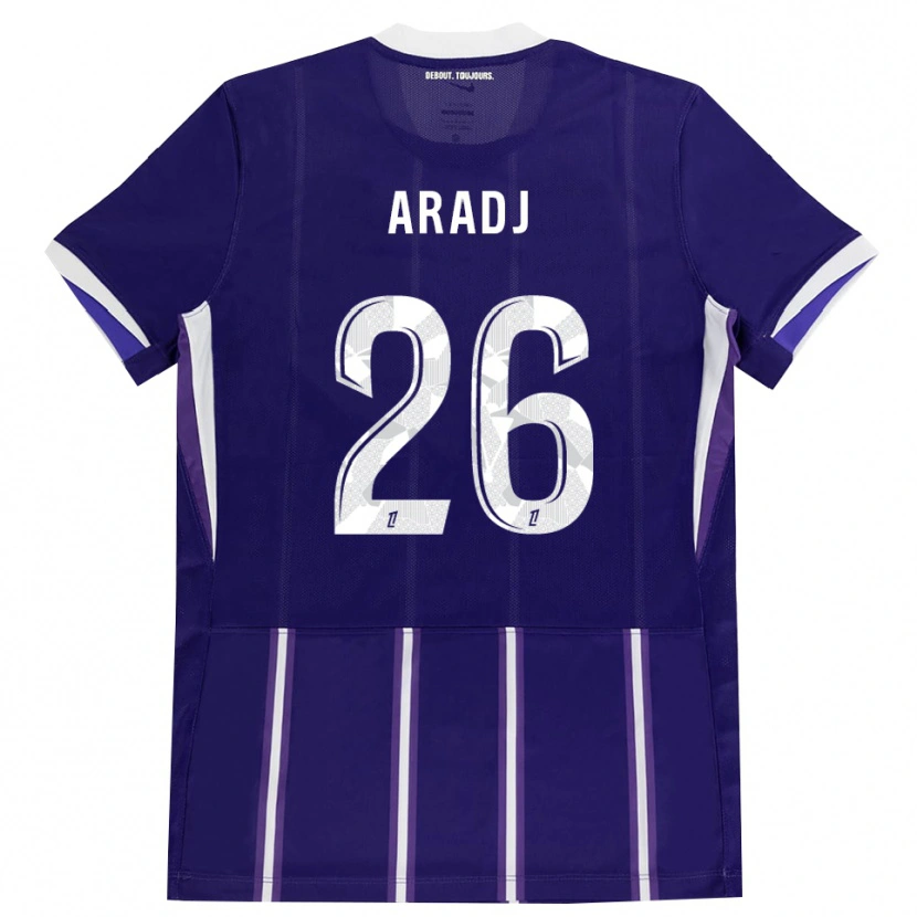 Danxen Homem Camisola Ylies Aradj #26 Roxo Branco Principal 2026/27 Camisa