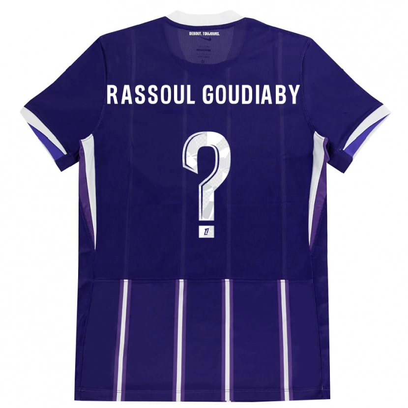 Danxen Homem Camisola Khadim Rassoul Goudiaby #0 Roxo Branco Principal 2026/27 Camisa