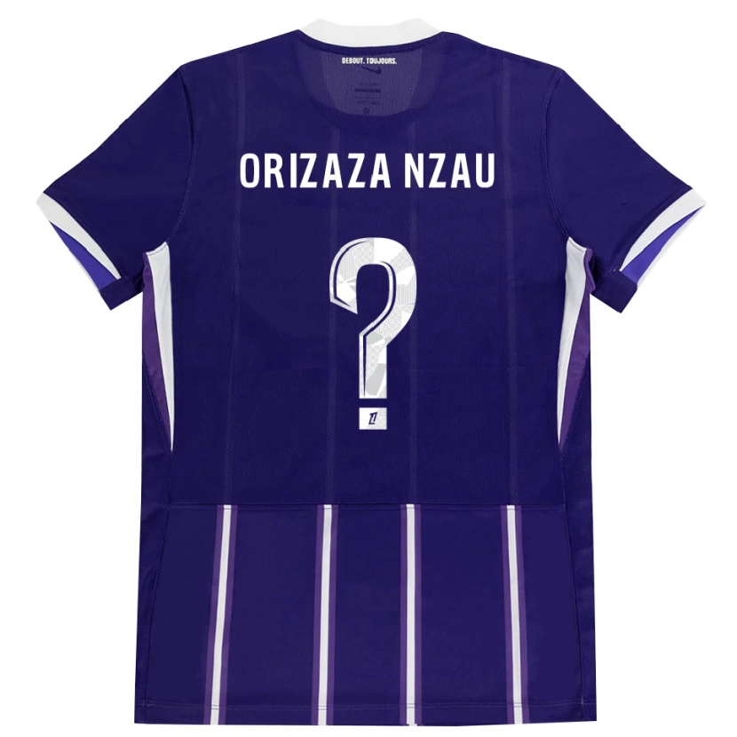 Danxen Homem Camisola Jethro Orizaza Nzau #0 Roxo Branco Principal 2026/27 Camisa