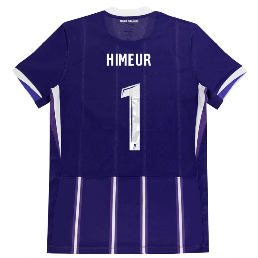 Danxen Homem Camisola Thomas Himeur #1 Roxo Branco Principal 2026/27 Camisa