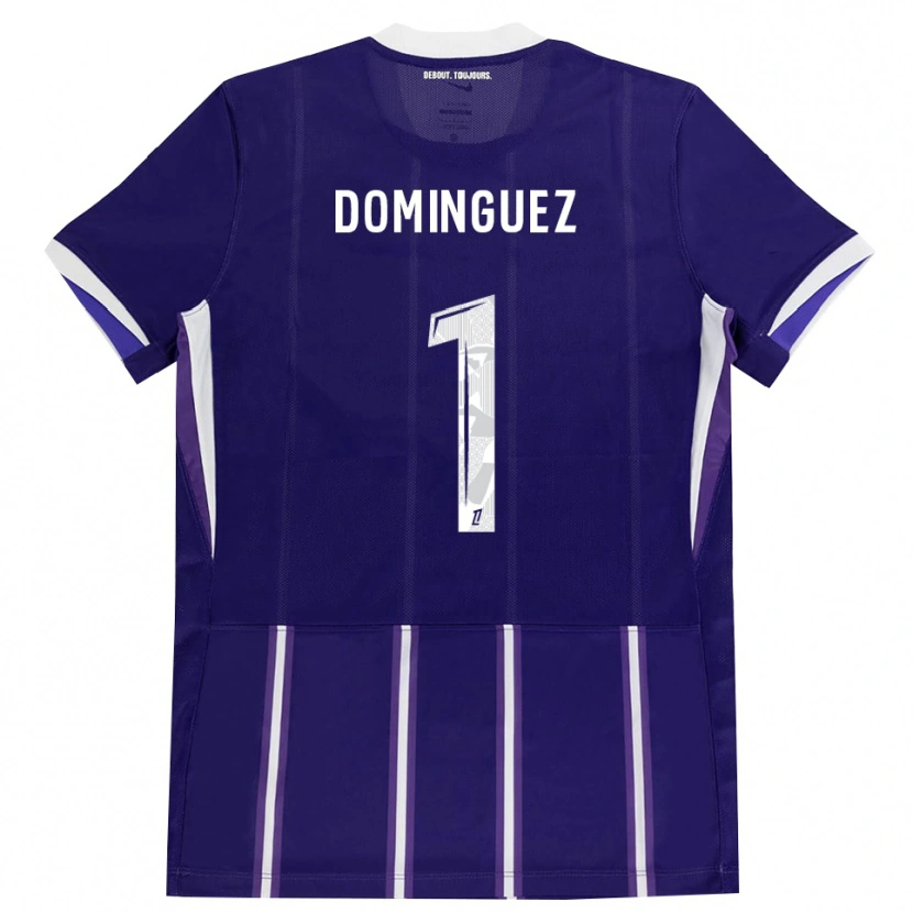 Danxen Homem Camisola Álex Domínguez #1 Roxo Branco Principal 2026/27 Camisa