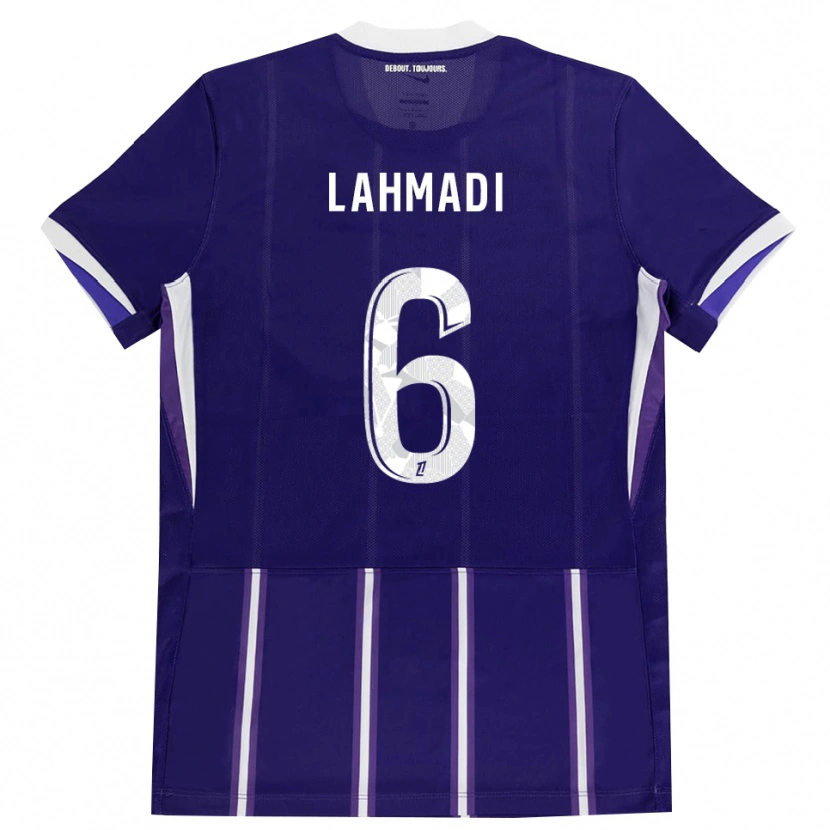 Danxen Homem Camisola Noah Lahmadi #6 Roxo Branco Principal 2026/27 Camisa
