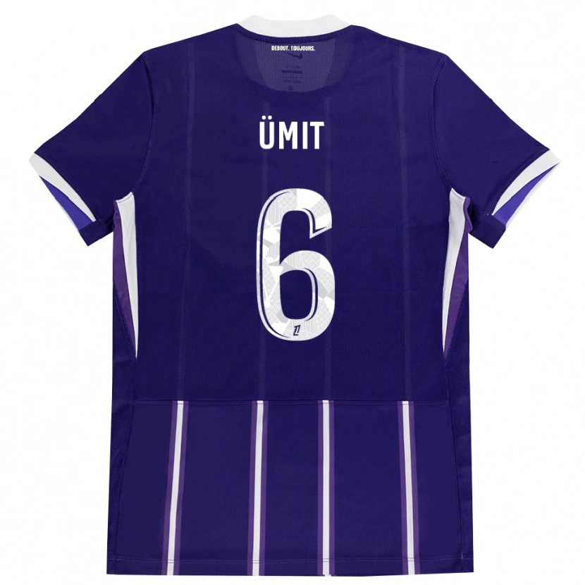 Danxen Homem Camisola Ümit Akdağ #6 Roxo Branco Principal 2026/27 Camisa