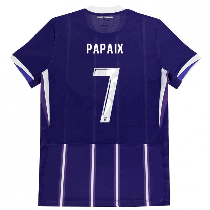 Danxen Homem Camisola Marie Papaix #7 Roxo Branco Principal 2026/27 Camisa