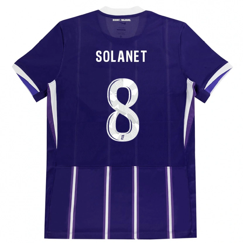 Danxen Homem Camisola Tatiana Solanet #8 Roxo Branco Principal 2026/27 Camisa