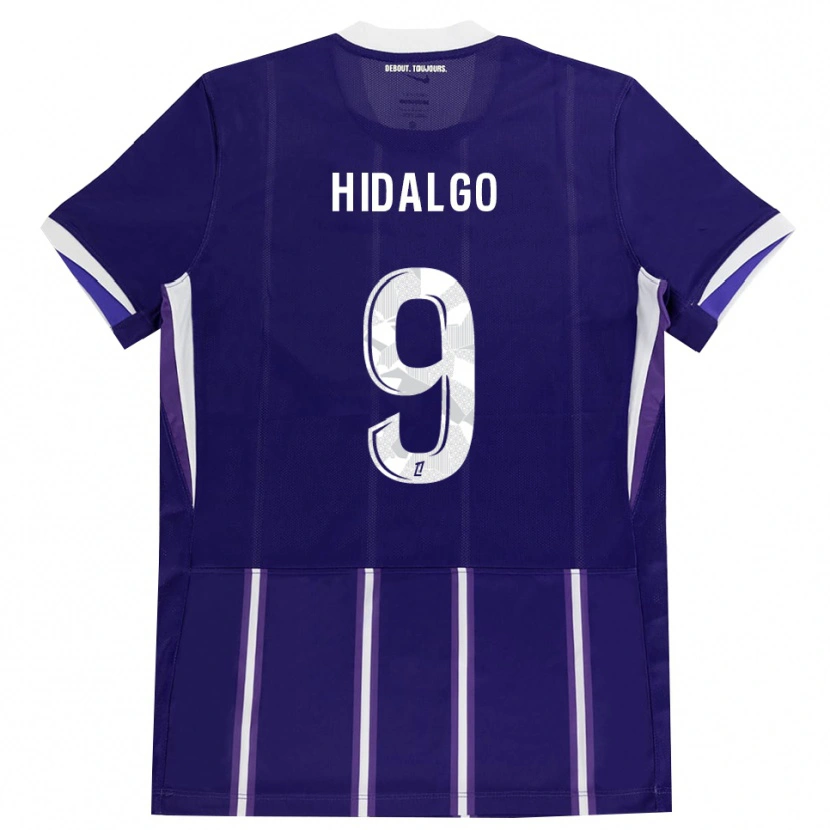 Danxen Homem Camisola Santiago Hidalgo #9 Roxo Branco Principal 2026/27 Camisa