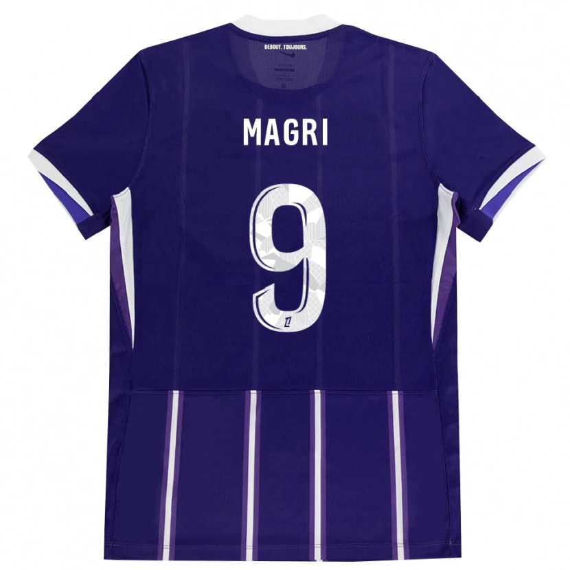 Danxen Homem Camisola Frank Magri #9 Roxo Branco Principal 2026/27 Camisa