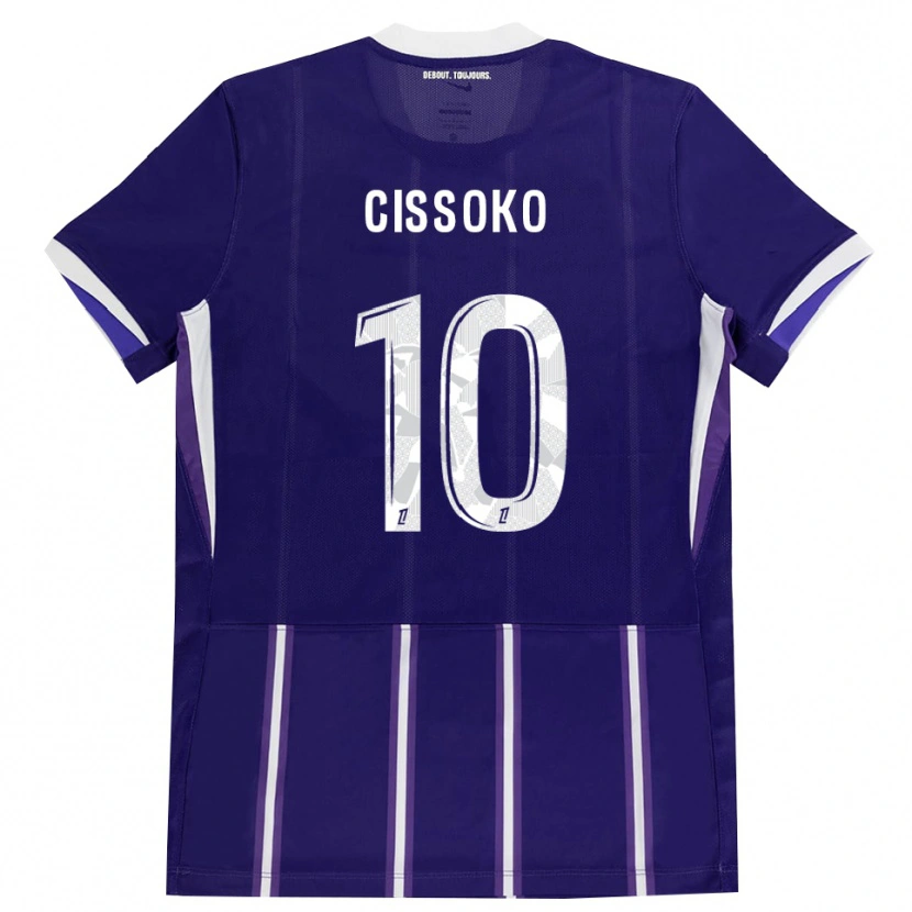 Danxen Homem Camisola Ibrahim Cissoko #10 Roxo Branco Principal 2026/27 Camisa