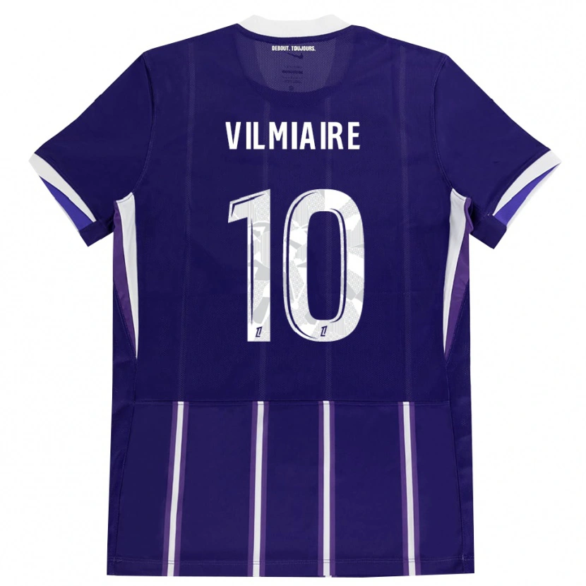 Danxen Homem Camisola Kelly Vilmiaire #10 Roxo Branco Principal 2026/27 Camisa