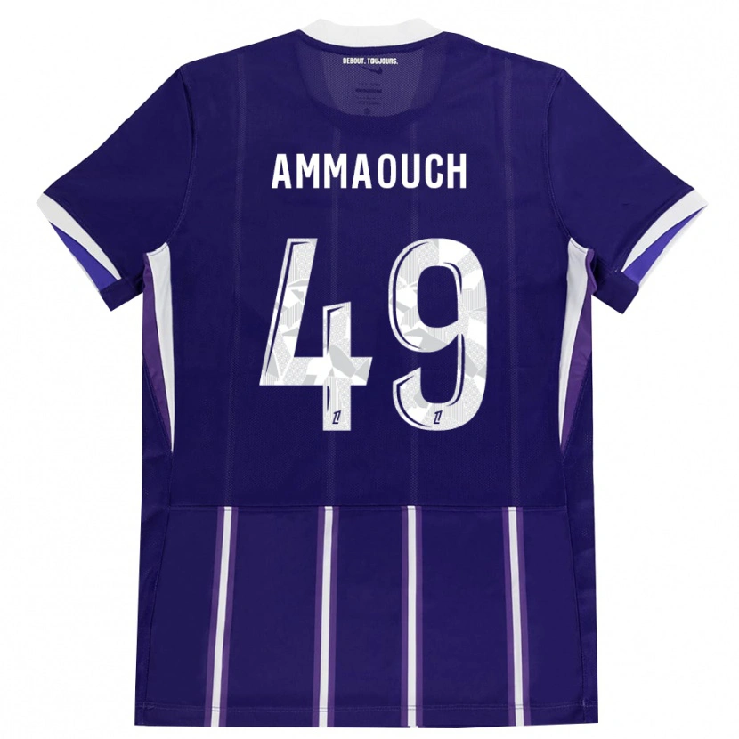 Danxen Homem Camisola Aymen Amaaouch #49 Roxo Branco Principal 2026/27 Camisa