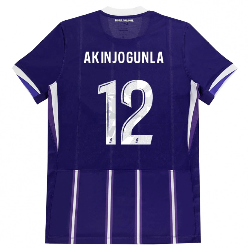Danxen Homem Camisola Michaël Akinjogunla #12 Roxo Branco Principal 2026/27 Camisa