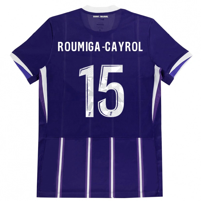 Danxen Homem Camisola Sonia Roumiga-Cayrol #15 Roxo Branco Principal 2026/27 Camisa