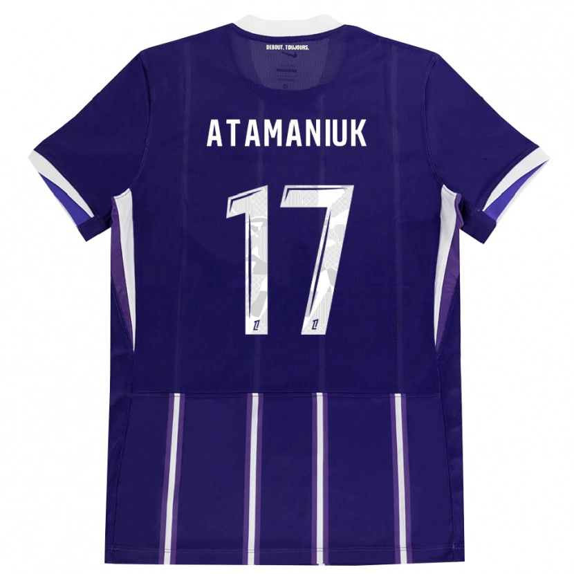 Danxen Homem Camisola Alexandra Atamaniuk #17 Roxo Branco Principal 2026/27 Camisa