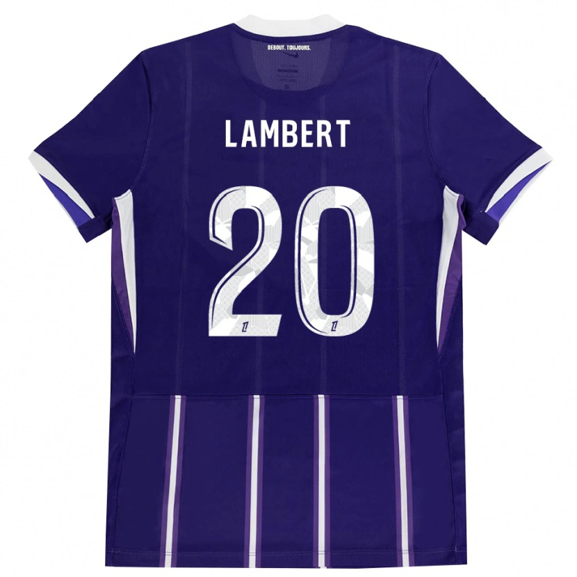 Danxen Homem Camisola Sarah Lambert #20 Roxo Branco Principal 2026/27 Camisa