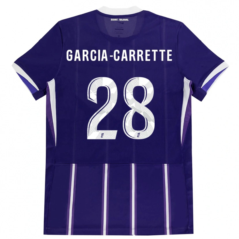 Danxen Homem Camisola Hortense Garcia-Carrette #28 Roxo Branco Principal 2026/27 Camisa