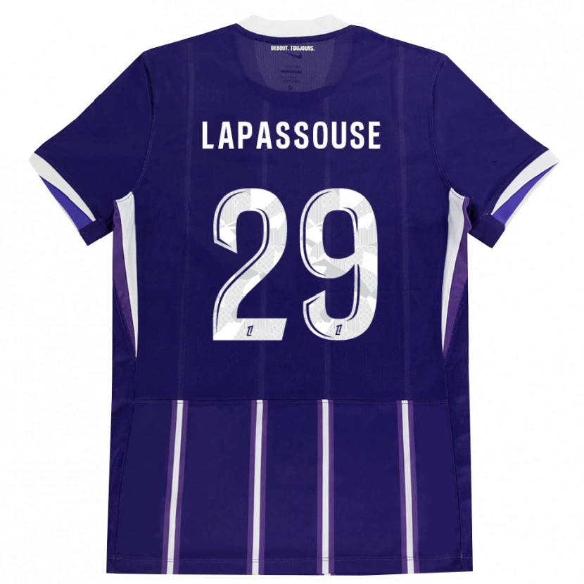 Danxen Homem Camisola Louna Lapassouse #29 Roxo Branco Principal 2026/27 Camisa