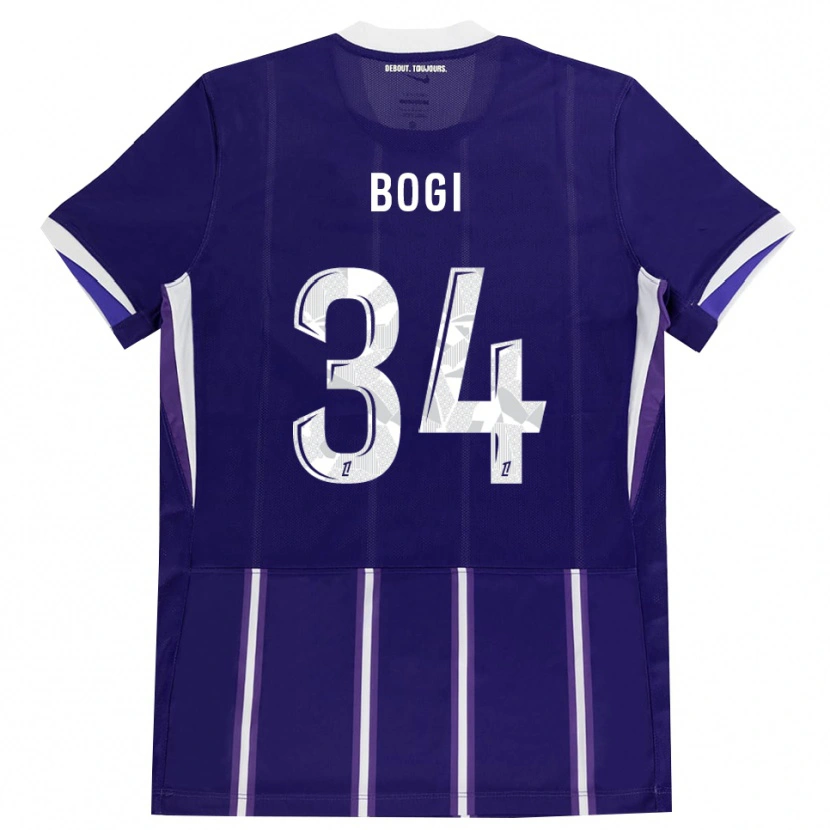Danxen Homem Camisola Fiona Bogi #34 Roxo Branco Principal 2026/27 Camisa