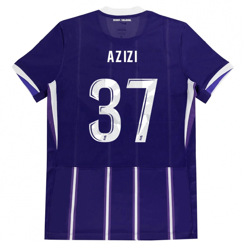 Danxen Homem Camisola Ilyas Azizi #37 Roxo Branco Principal 2026/27 Camisa