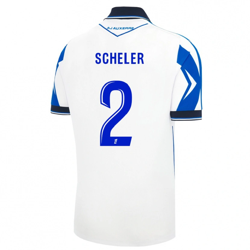 Danxen Homem Camisola Scott Scheler #2 Preto Branco Azul Principal 2026/27 Camisa