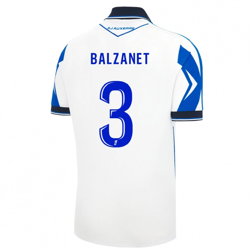Danxen Homem Camisola Guillaume Balzanet #3 Preto Branco Azul Principal 2026/27 Camisa