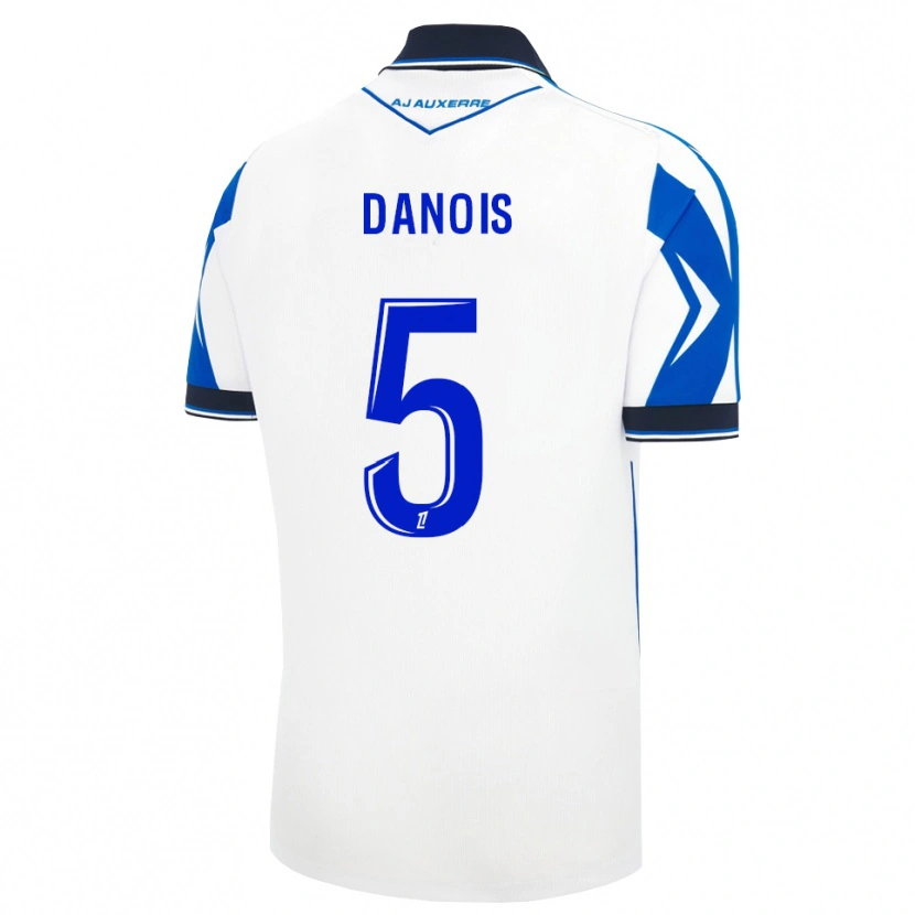 Danxen Homem Camisola Kévin Danois #5 Preto Branco Azul Principal 2026/27 Camisa