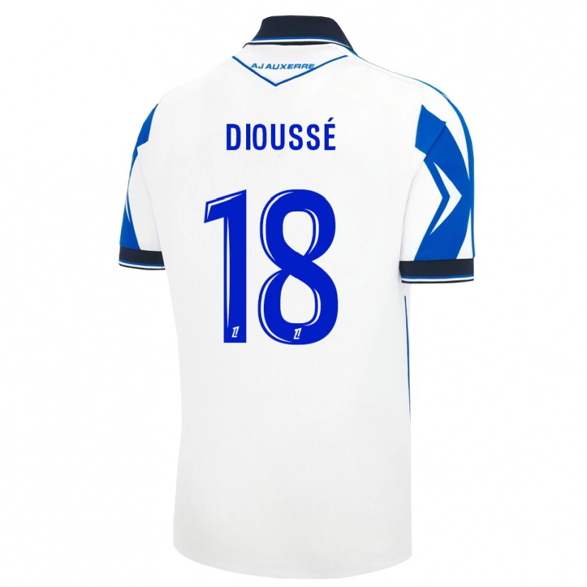 Danxen Homem Camisola Assane Dioussé #18 Preto Branco Azul Principal 2026/27 Camisa
