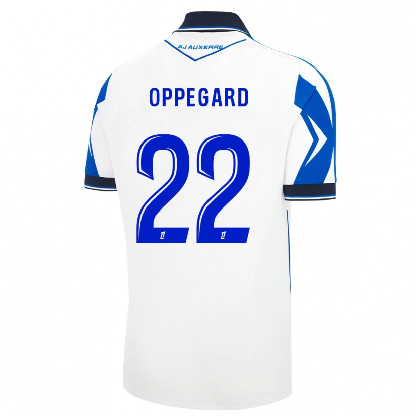 Danxen Homem Camisola Fredrik Oppegård #22 Preto Branco Azul Principal 2026/27 Camisa