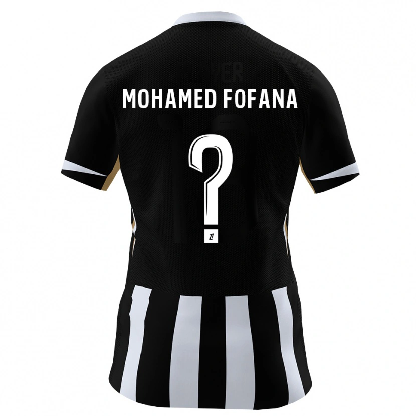 Danxen Homem Camisola Yanis Mohamed Fofana #0 Preto Azul Principal 2026/27 Camisa