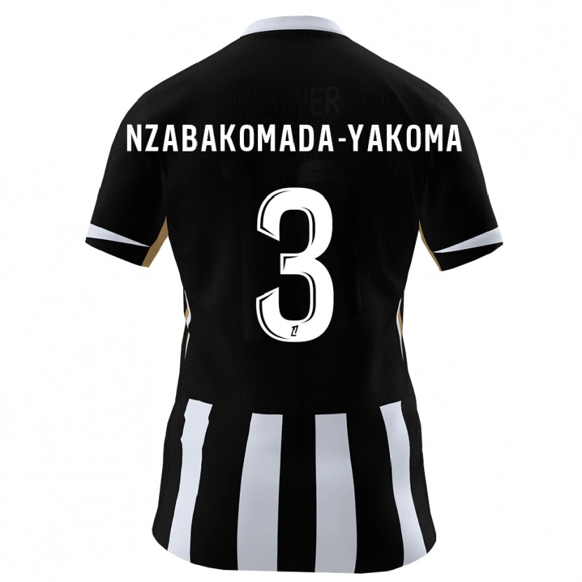 Danxen Homem Camisola Raphaël Nzabakomada-Yakoma #3 Preto Azul Principal 2026/27 Camisa