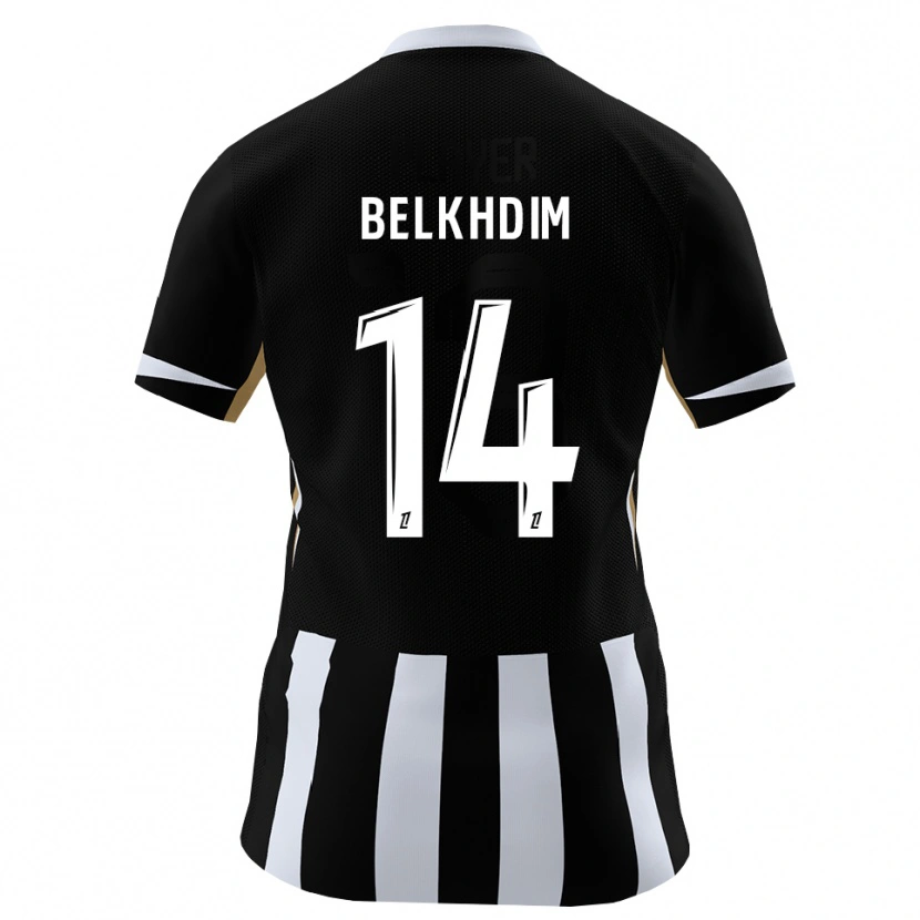 Danxen Homem Camisola Yassin Belkhdim #14 Preto Azul Principal 2026/27 Camisa