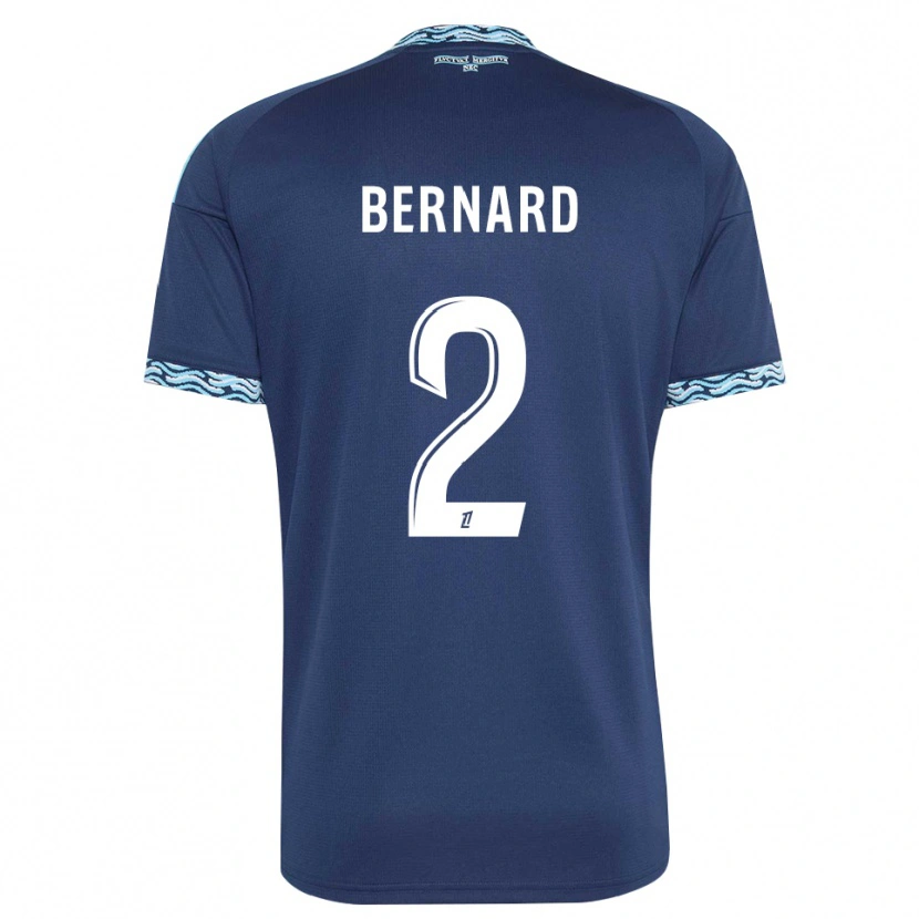 Danxen Homem Camisola Sacha Bernard #2 Azul Aço Branco Principal 2026/27 Camisa