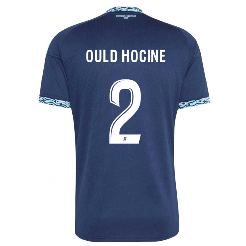 Danxen Homem Camisola Célina Ould Hocine #2 Azul Aço Branco Principal 2026/27 Camisa