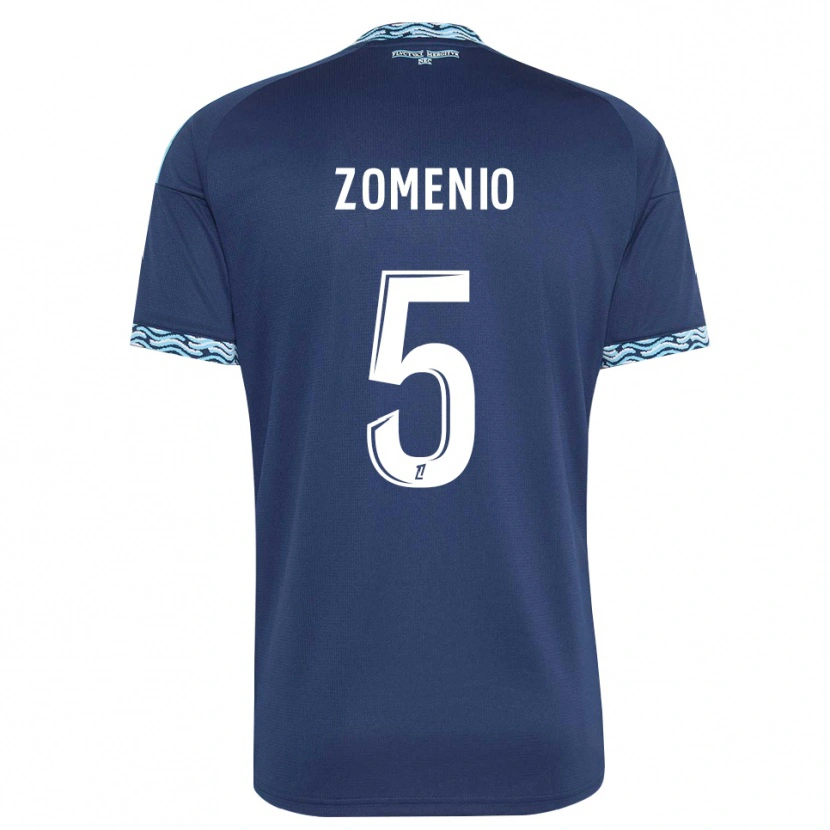 Danxen Homem Camisola Paco Zomenio #5 Azul Aço Branco Principal 2026/27 Camisa