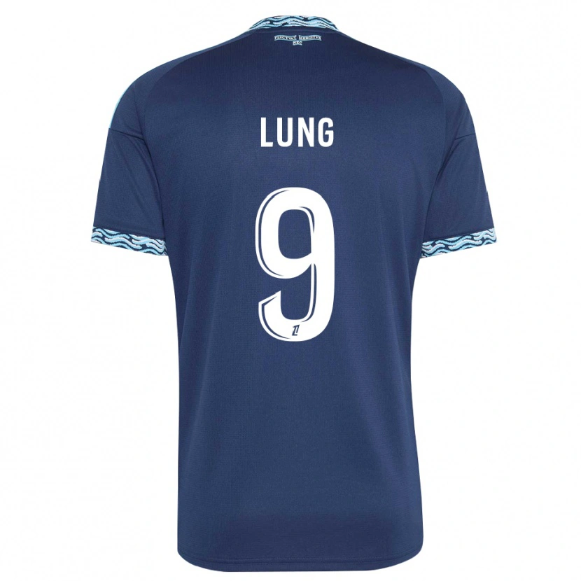 Danxen Homem Camisola Nelson Lung #9 Azul Aço Branco Principal 2026/27 Camisa