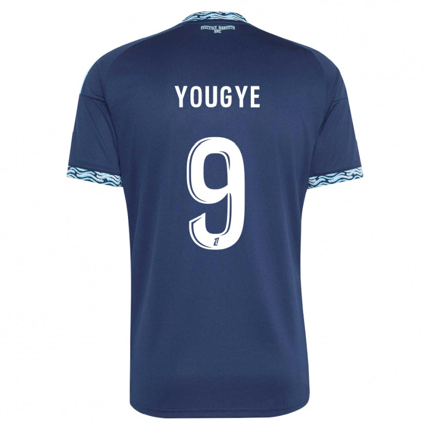Danxen Homem Camisola Joshua Yougye #9 Azul Aço Branco Principal 2026/27 Camisa