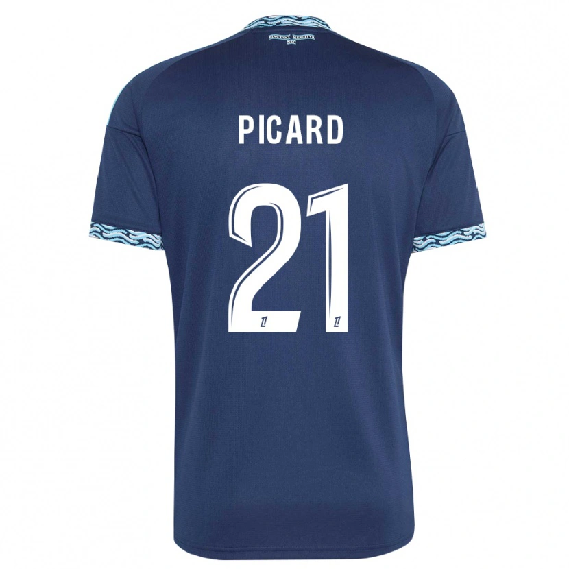 Danxen Homem Camisola Océane Picard #21 Azul Aço Branco Principal 2026/27 Camisa