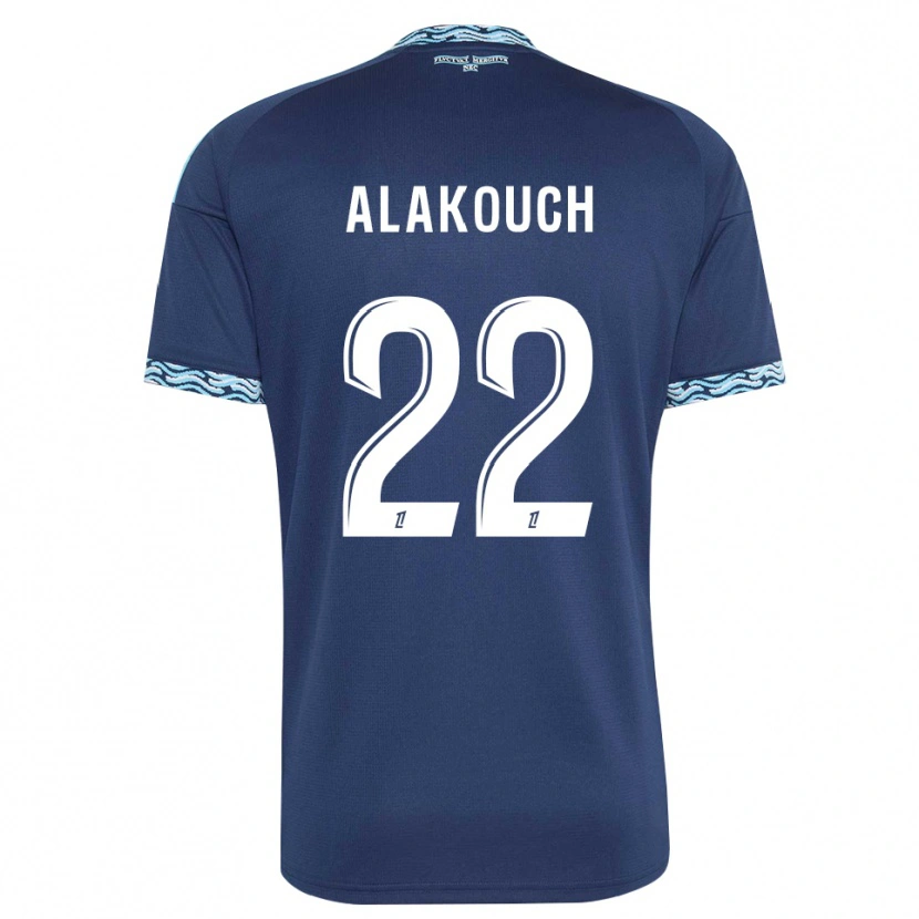 Danxen Homem Camisola Sofiane Alakouch #22 Azul Aço Branco Principal 2026/27 Camisa