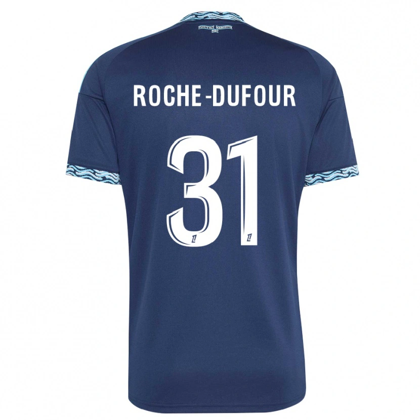 Danxen Homem Camisola Kenza Roche Dufour #31 Azul Aço Branco Principal 2026/27 Camisa