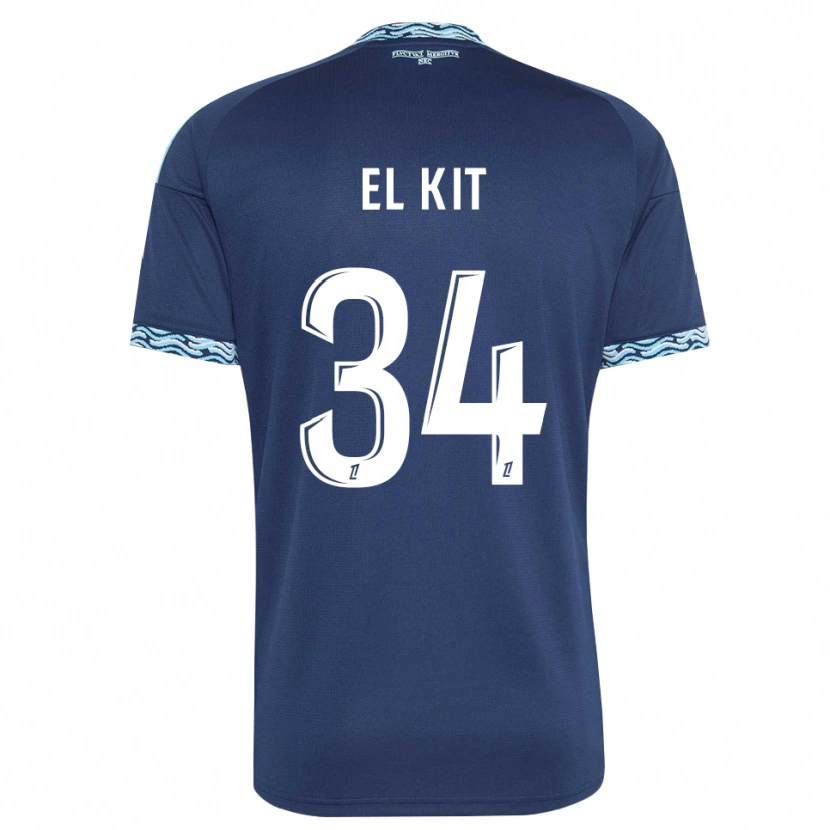 Danxen Homem Camisola Kamil El Kit #34 Azul Aço Branco Principal 2026/27 Camisa