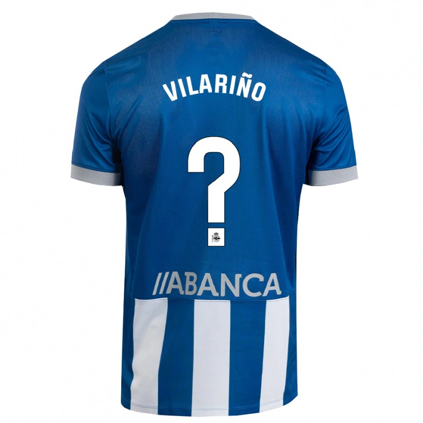 Danxen Homem Camisola Antón Vilariño #0 Azul Cinza Branco Principal 2026/27 Camisa