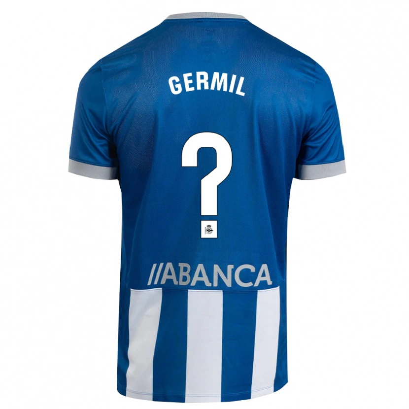 Danxen Homem Camisola Darío Germil #0 Azul Cinza Branco Principal 2026/27 Camisa