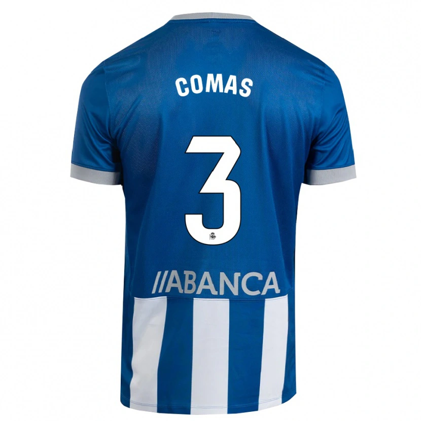 Danxen Homem Camisola Arnau Comas #3 Azul Cinza Branco Principal 2026/27 Camisa