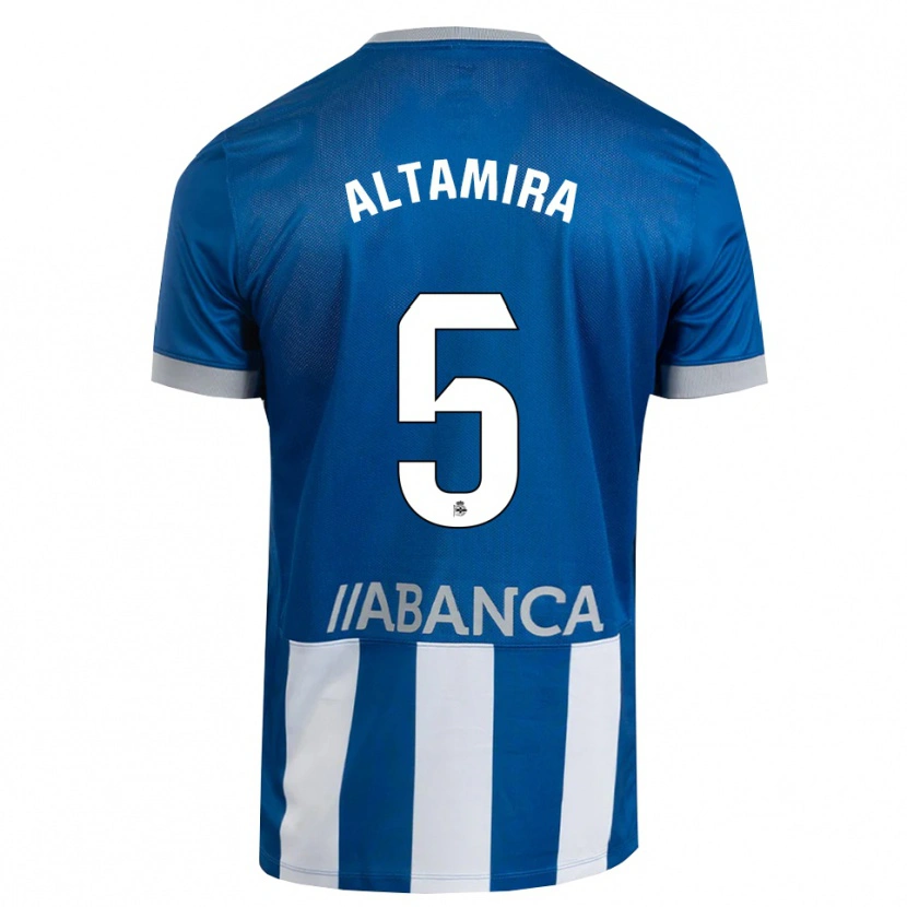Danxen Homem Camisola Inés Altamira #5 Azul Cinza Branco Principal 2026/27 Camisa