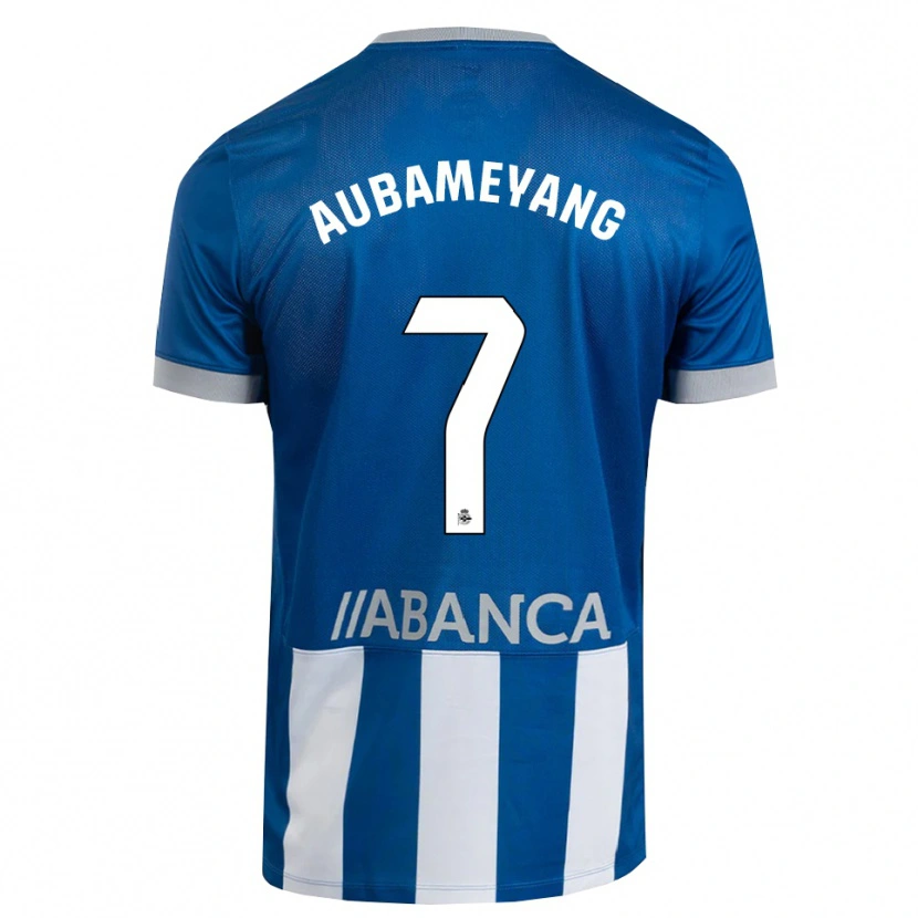 Danxen Homem Camisola Pierre-Emerick Aubameyang #7 Azul Cinza Branco Principal 2026/27 Camisa