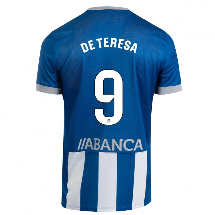 Danxen Homem Camisola Ana Lucía De Teresa #9 Azul Cinza Branco Principal 2026/27 Camisa