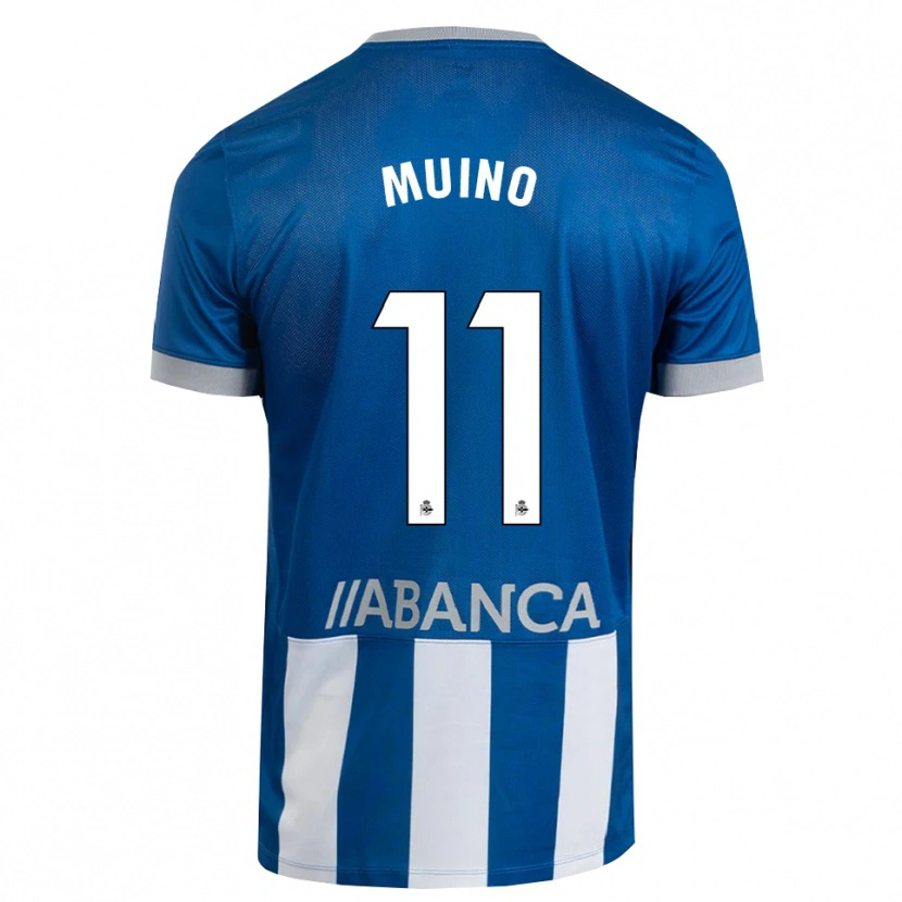 Danxen Homem Camisola Rosalía Muiño #11 Azul Cinza Branco Principal 2026/27 Camisa