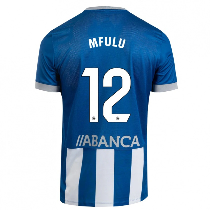 Danxen Homem Camisola Nuke Mfulu #12 Azul Cinza Branco Principal 2026/27 Camisa