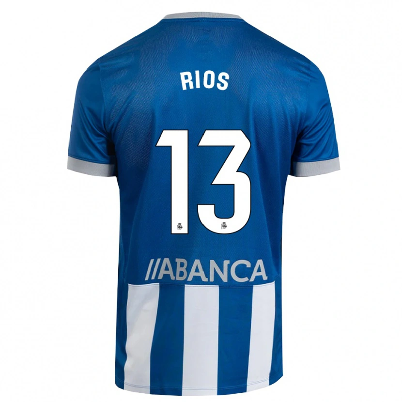 Danxen Homem Camisola Hugo Rios #13 Azul Cinza Branco Principal 2026/27 Camisa